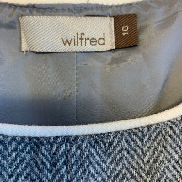 Aritzia Wilfred gray wool sleeveless pockets dress size 10 - Picture 7 of 11